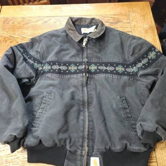 Vintage Carhartt Aztec coat sz XXL - Picture 1 of 8